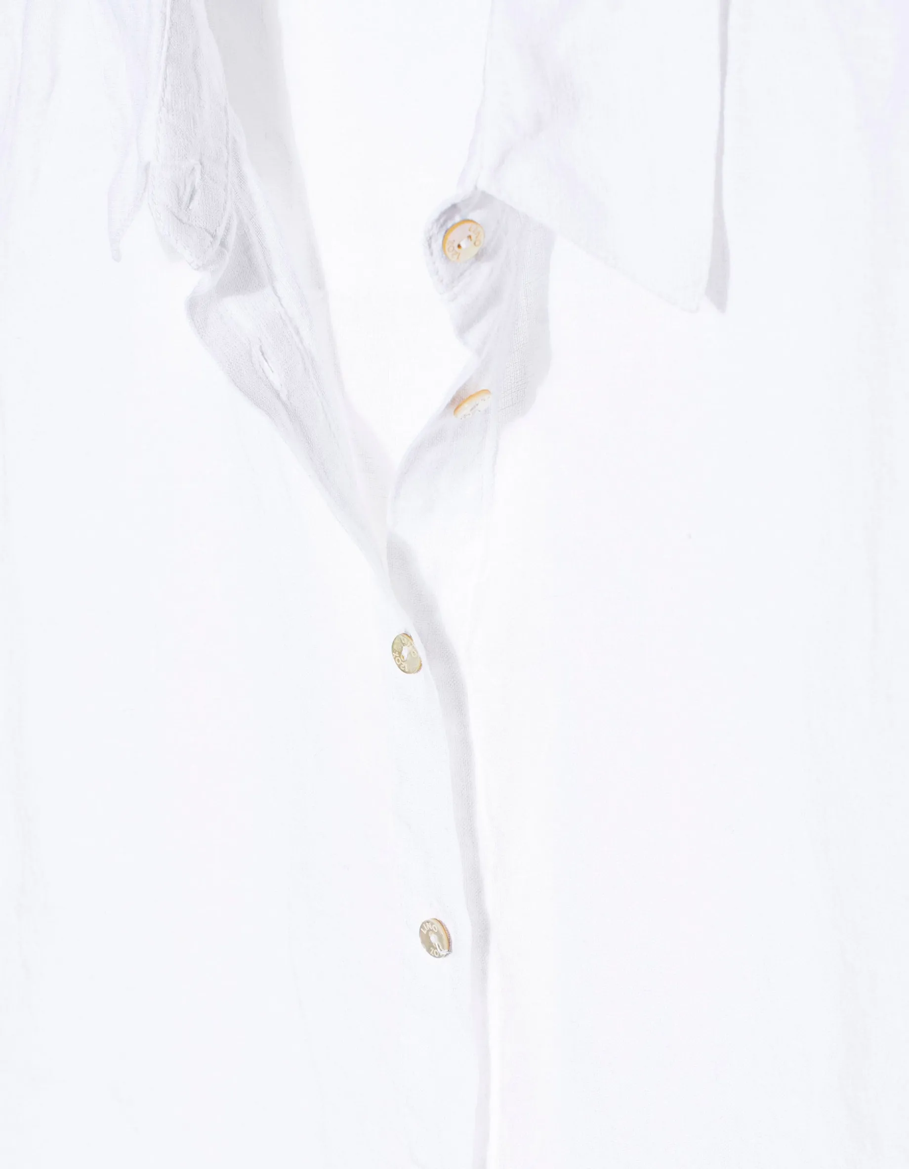Asymmetrische Leinen-Bluse