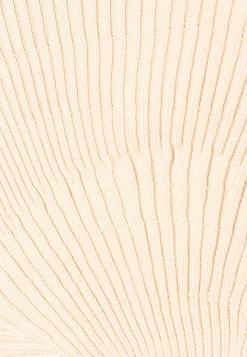 Asymmetrisches Rippstrick-Top