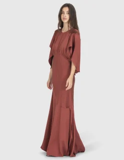 Ausgestelltes Maxi-Kleid Eden Cascading