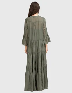Ausgestelltes Maxi-Kleid Ocean