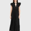 Ausgestelltes Midi-Kleid Terrific Gaze