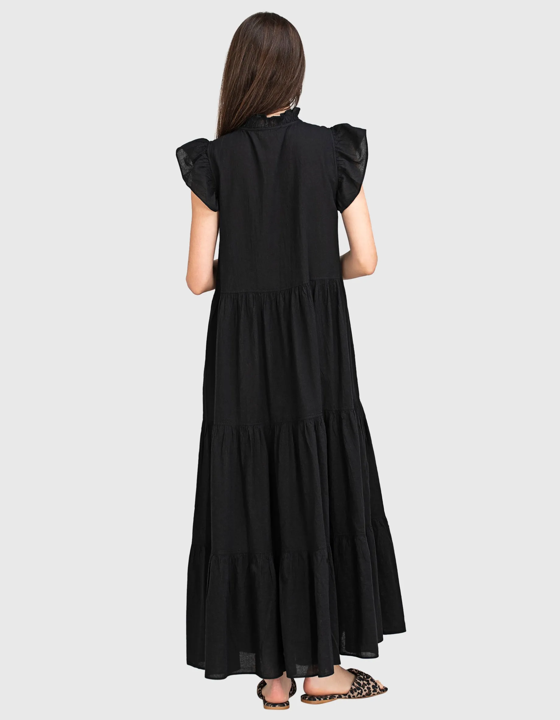 Ausgestelltes Midi-Kleid Terrific Gaze
