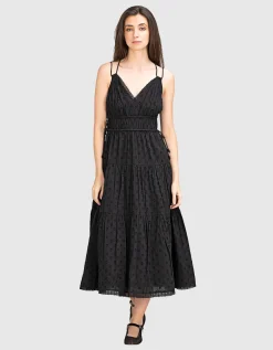 Ausgestelltes Midi-Trägerkleid Freya
