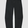 Barrel-Hose Shon aus Baumwoll-Twill mit Eingrifftaschen