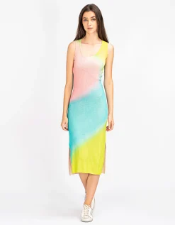 Batik-Kaschmir-Seiden-Kleid