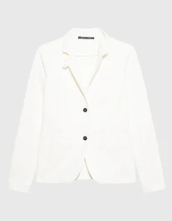 Baumwoll-Leinen-Mix Blazer ja22y