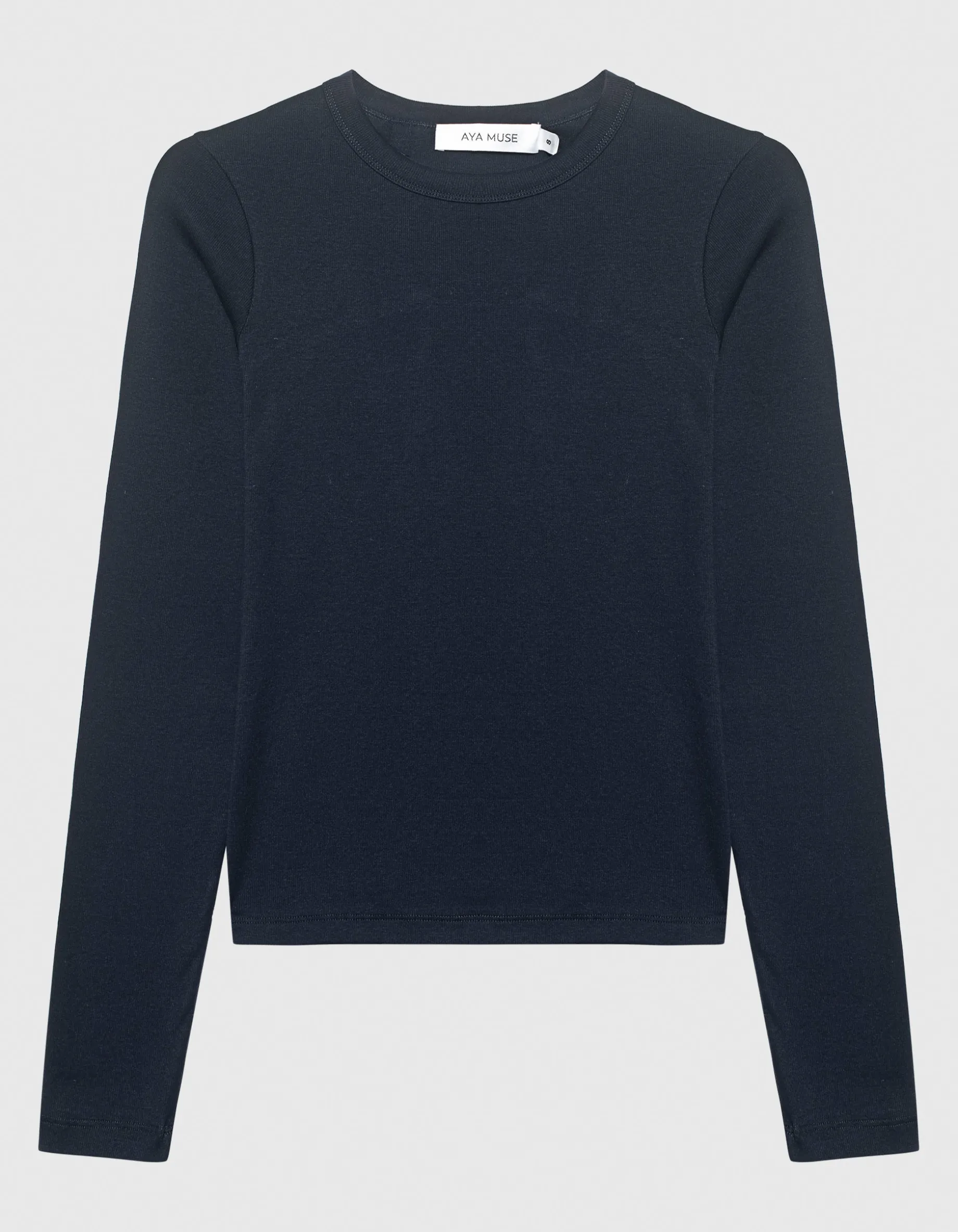 Baumwoll-Longsleeve mit Rundhalsausschnitt