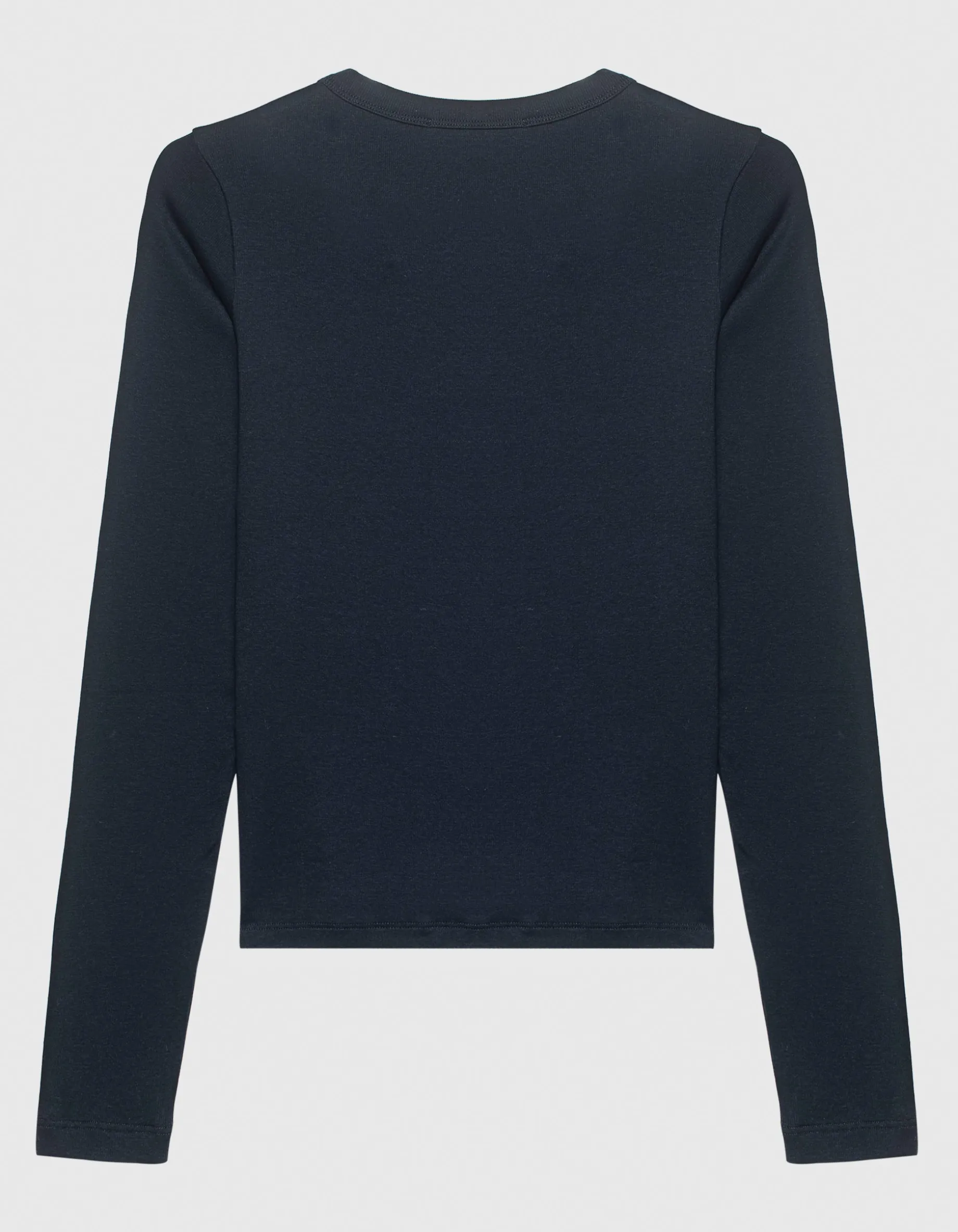 Baumwoll-Longsleeve mit Rundhalsausschnitt