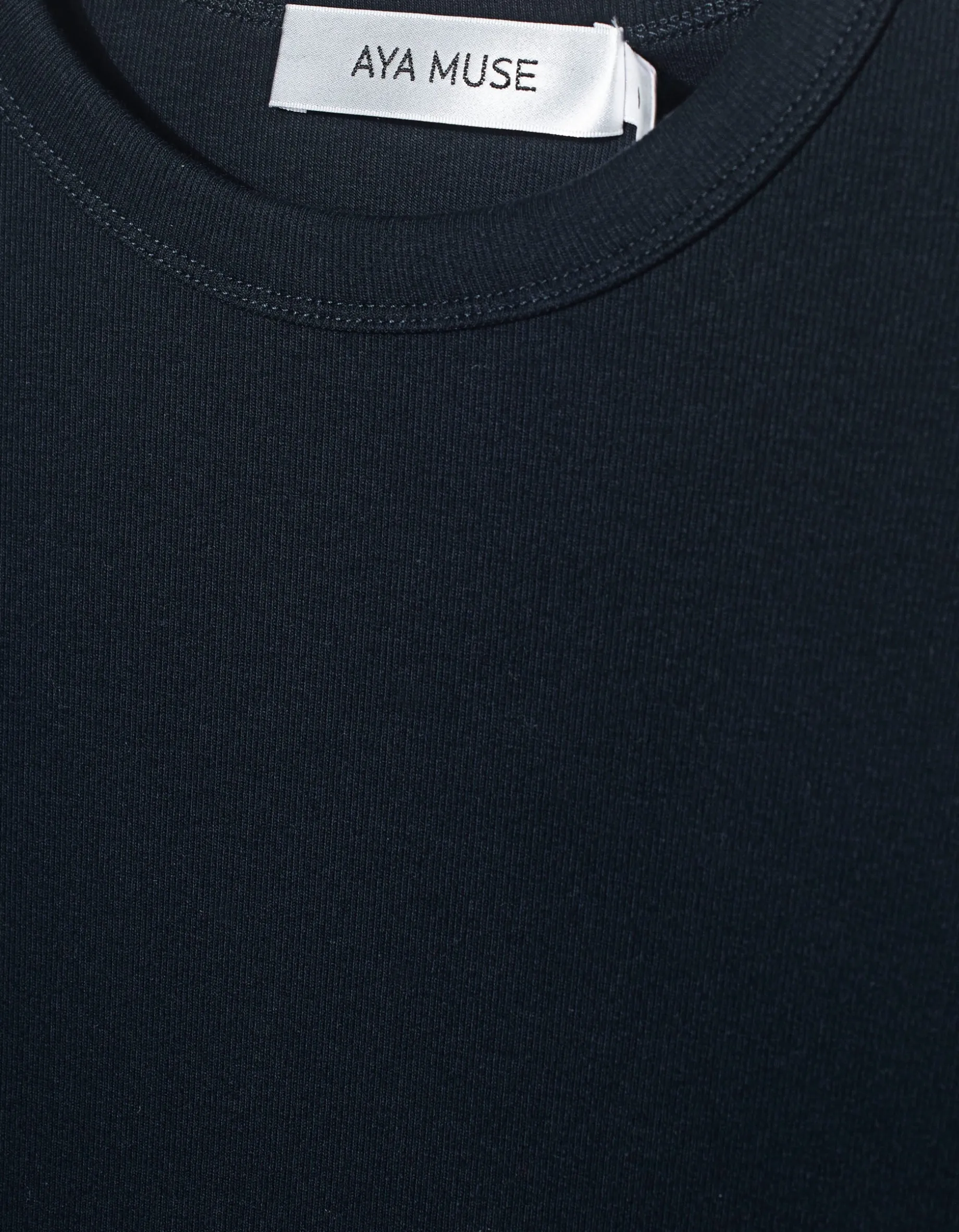 Baumwoll-Longsleeve mit Rundhalsausschnitt