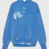 Bedruckter Oversize Hoodie im Vintage-Stil