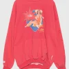 Bedruckter Oversize Hoodie im Vintage-Stil