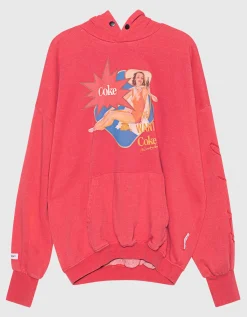Bedruckter Oversize Hoodie im Vintage-Stil