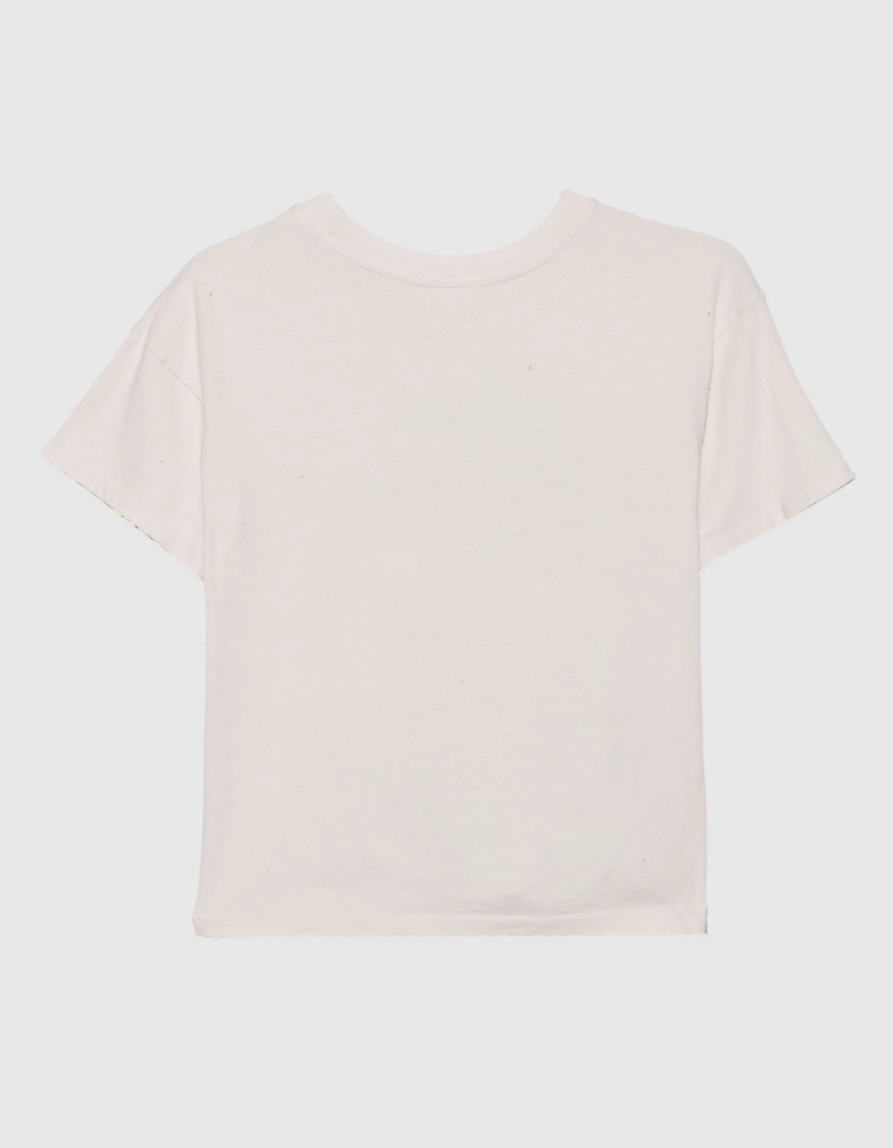 Bedrucktes Crop T-Shirt im Destroyed-Look