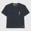 Bedrucktes Cropped T-Shirt