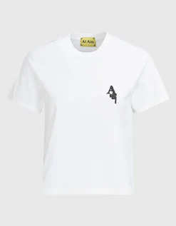 Bedrucktes Crop-T-Shirt