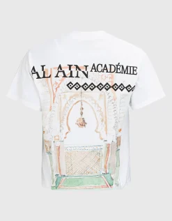Bedrucktes Crop-T-Shirt