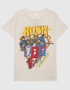 Bedrucktes Oversize T-Shirt im Destroyed-Look