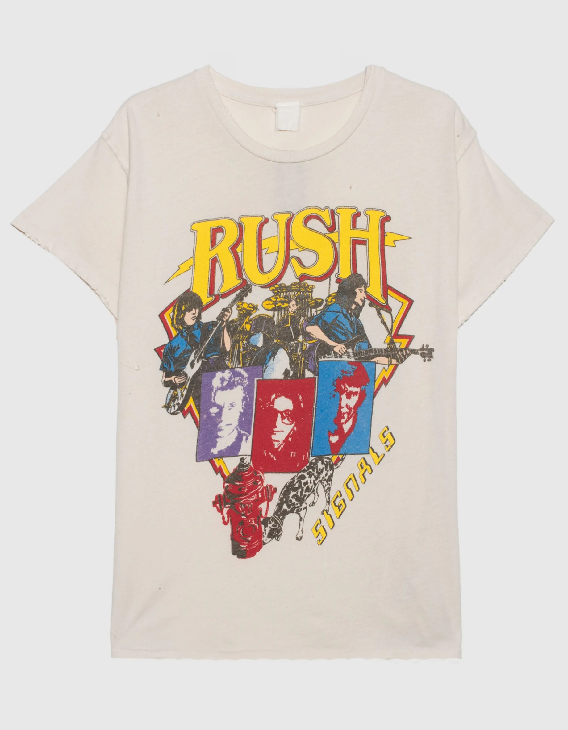 Bedrucktes Oversize T-Shirt im Destroyed-Look