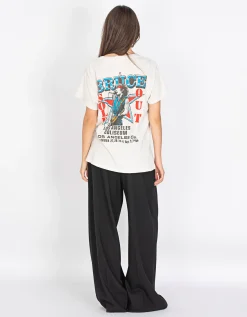 Bedrucktes Oversize T-Shirt im Destroyed-Look