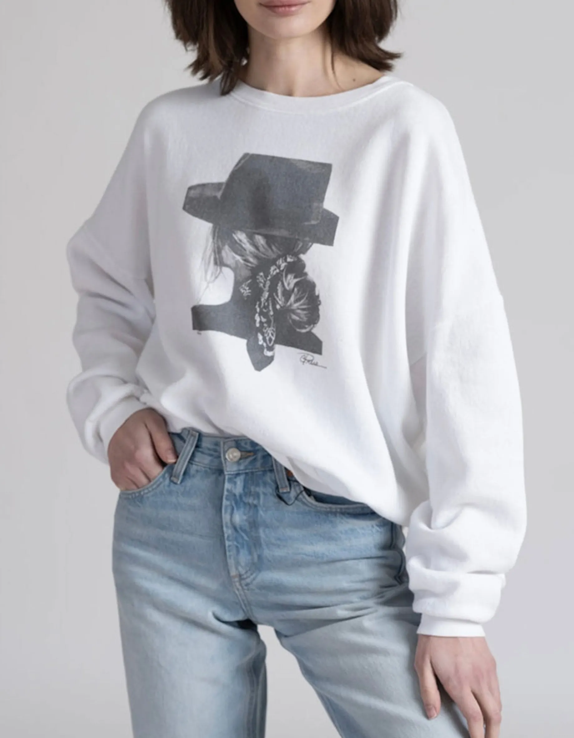 Bedrucktes Oversize-Sweatshirt