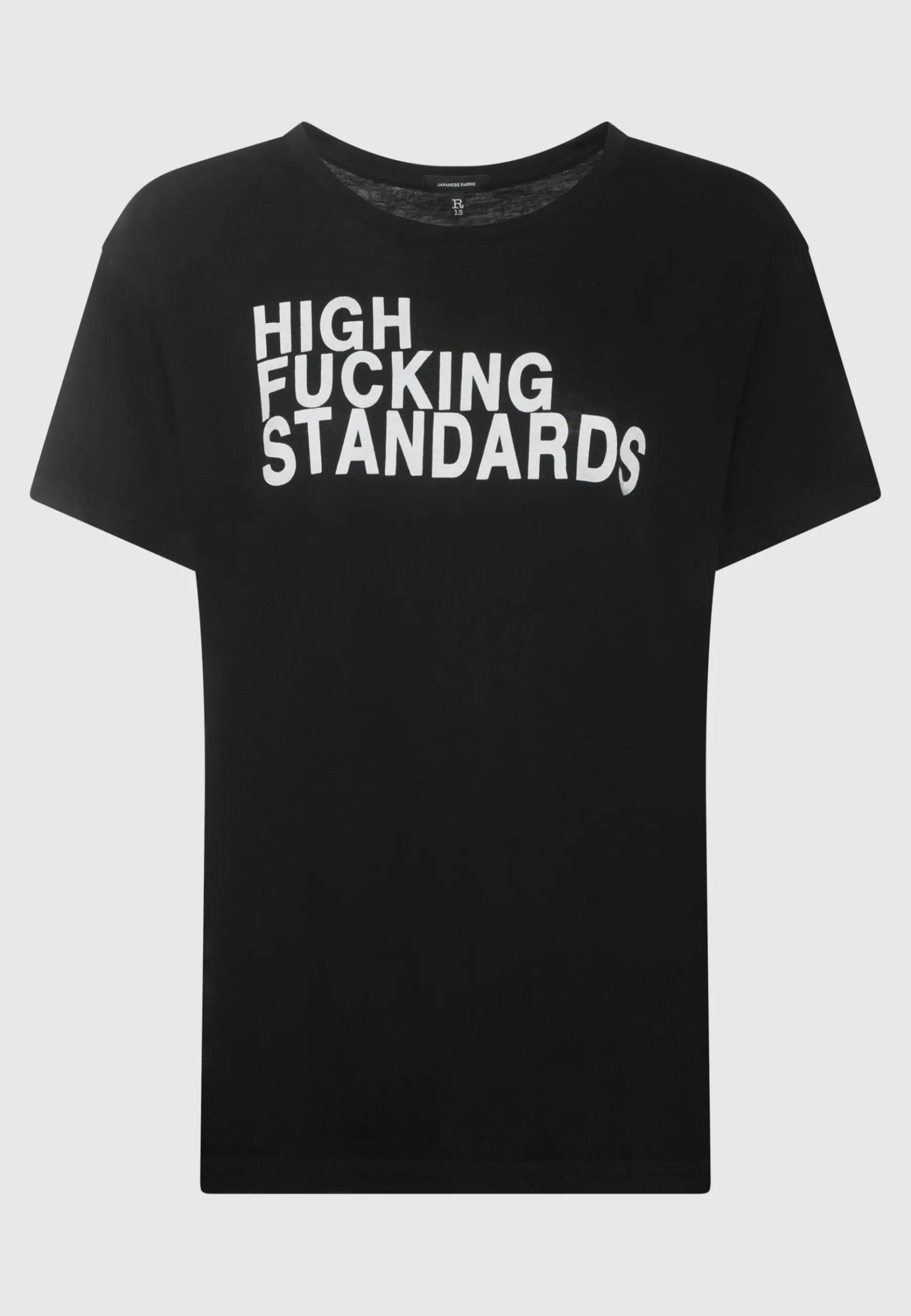 Bedrucktes Oversize-T-Shirt mit Kaschmir-Anteil