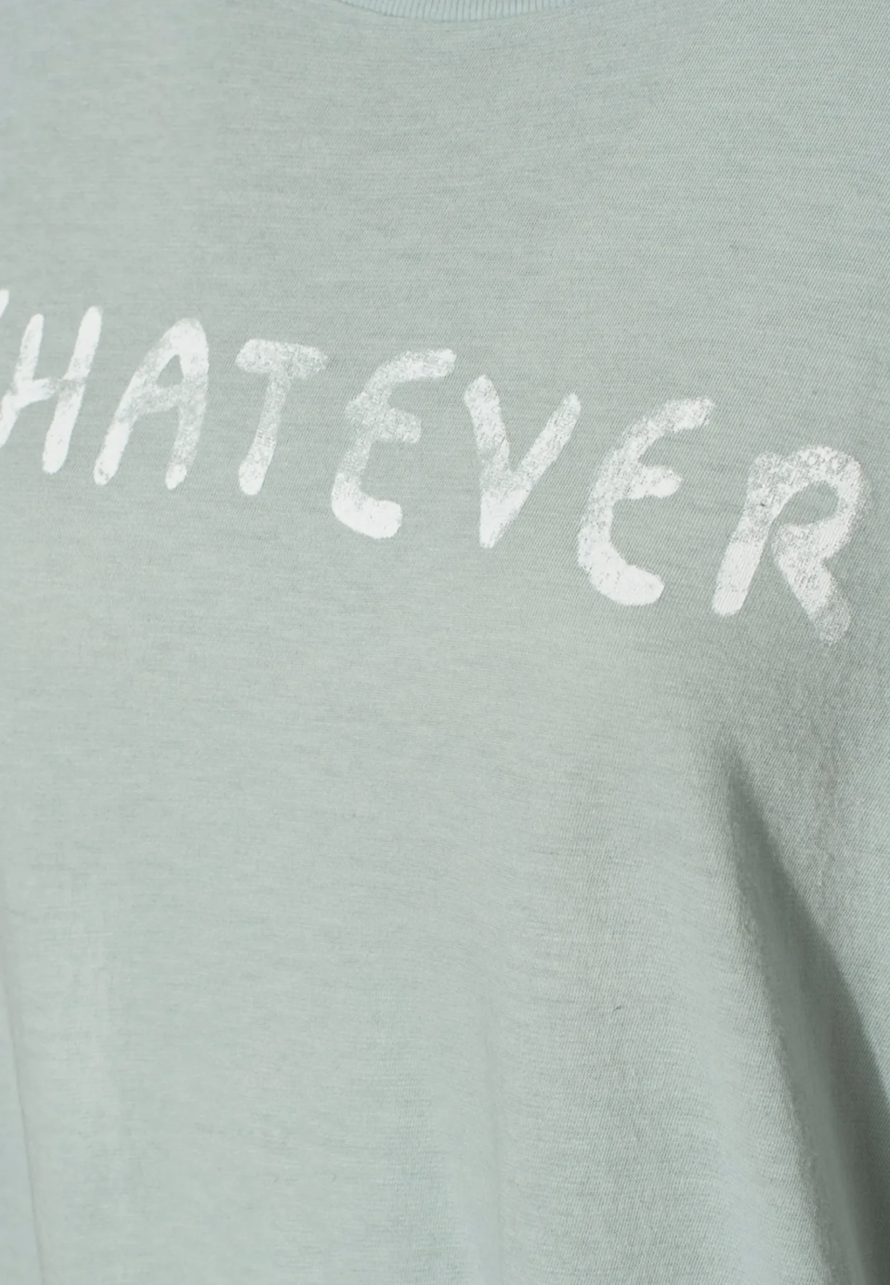 Bedrucktes Oversize-T-Shirt mit Kaschmir-Anteil