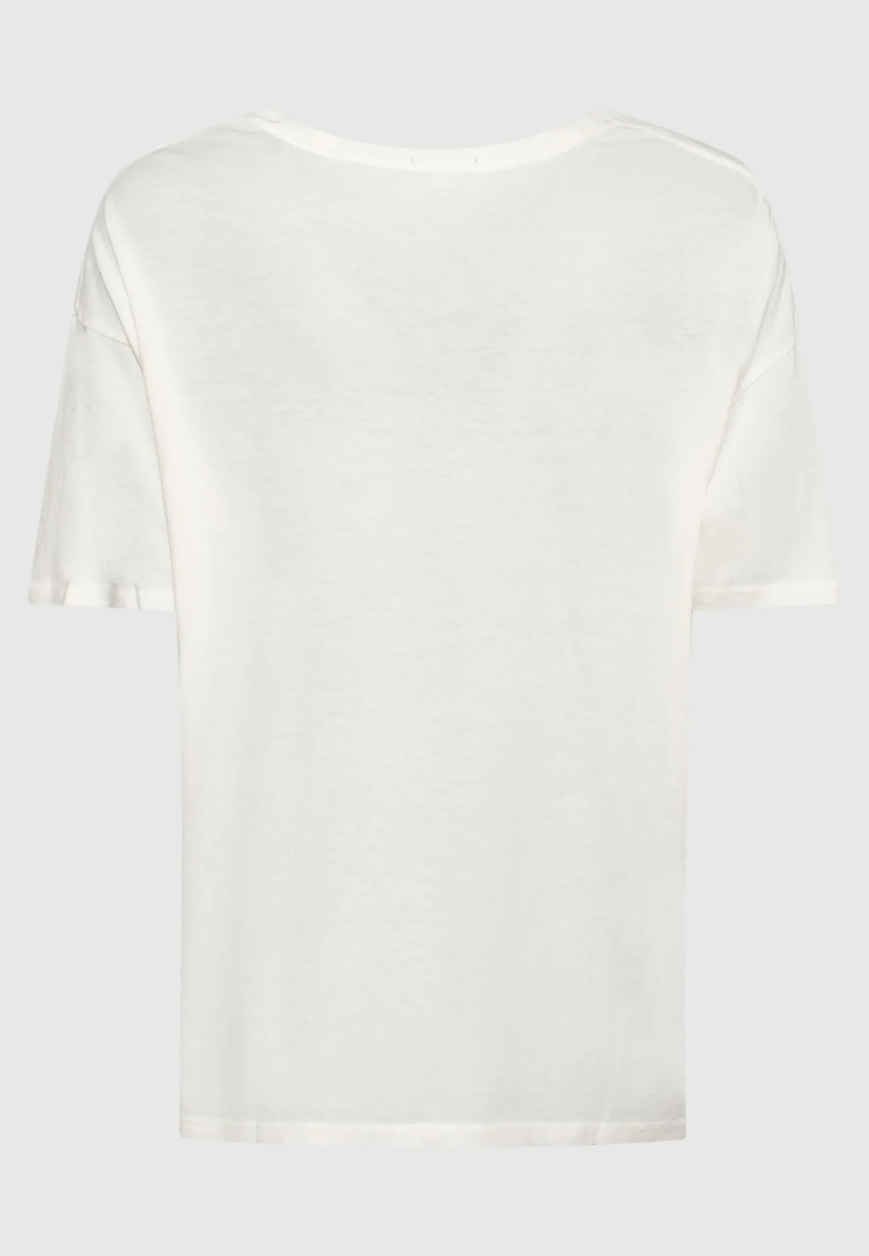 Bedrucktes Oversize-T-Shirt mit Kaschmir-Anteil