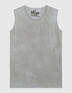 Bedrucktes Top im Destroyed-Look