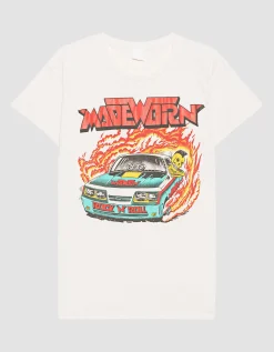 Bedrucktes T-Shirt im Destroyed-Look