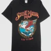 Bedrucktes T-Shirt im Destroyed-Look