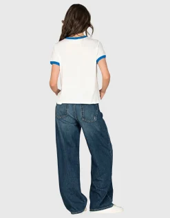 Bedrucktes T-Shirt im Vintage-Look