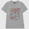 Bedrucktes T-Shirt mit Rundhalsausschnitt