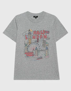 Bedrucktes T-Shirt mit Rundhalsausschnitt