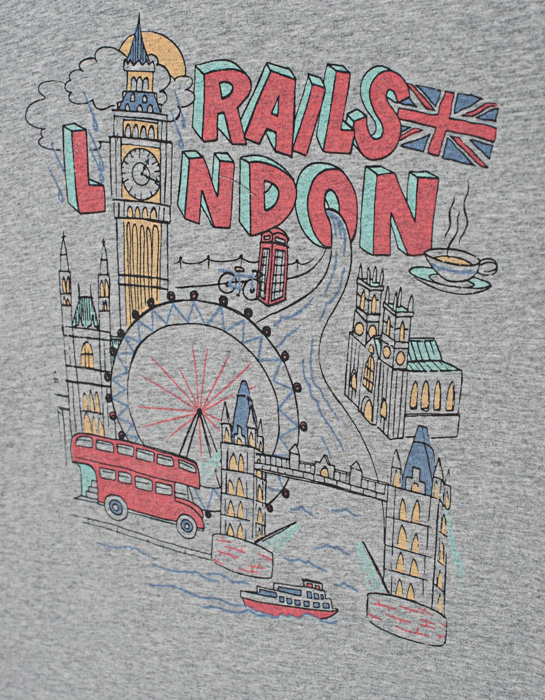 Bedrucktes T-Shirt mit Rundhalsausschnitt