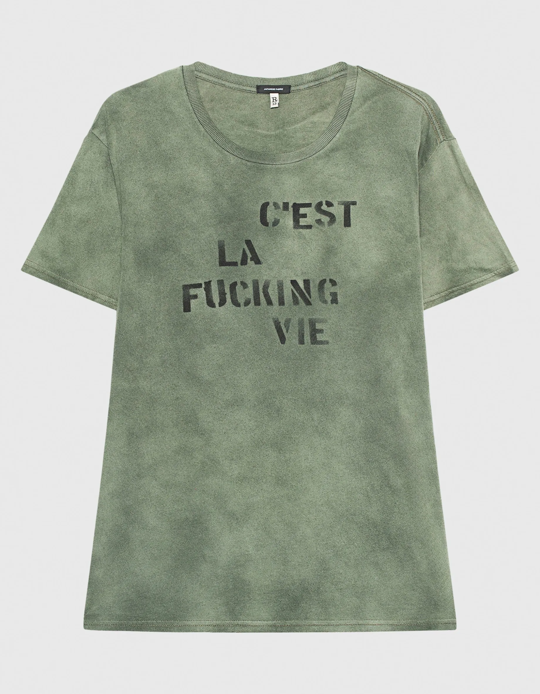 Bedrucktes Washed-Out T-Shirt