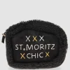 Bestickte Veloursleder-Tasche