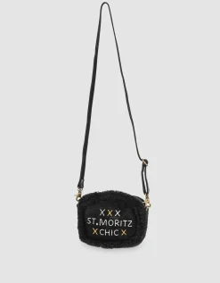 Bestickte Veloursleder-Tasche