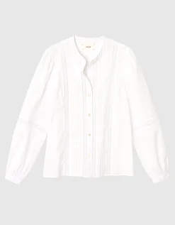 Bluse Laura mit Lochspitzen-Details