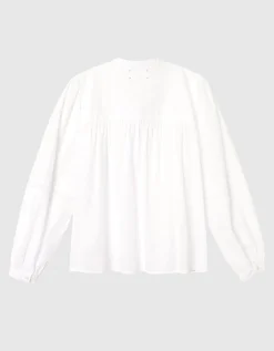 Bluse Laura mit Lochspitzen-Details