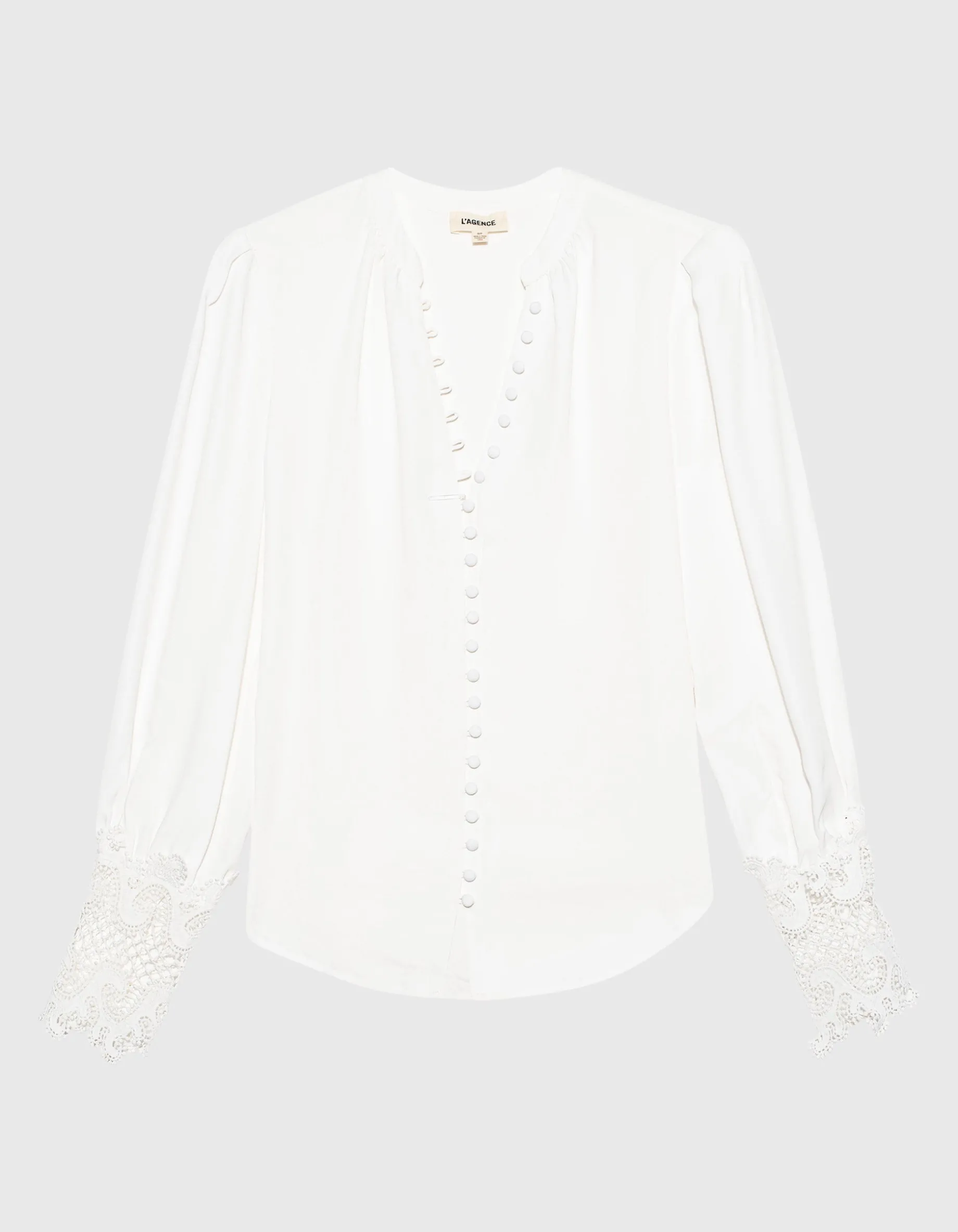 Bluse mit Spitzen-Details