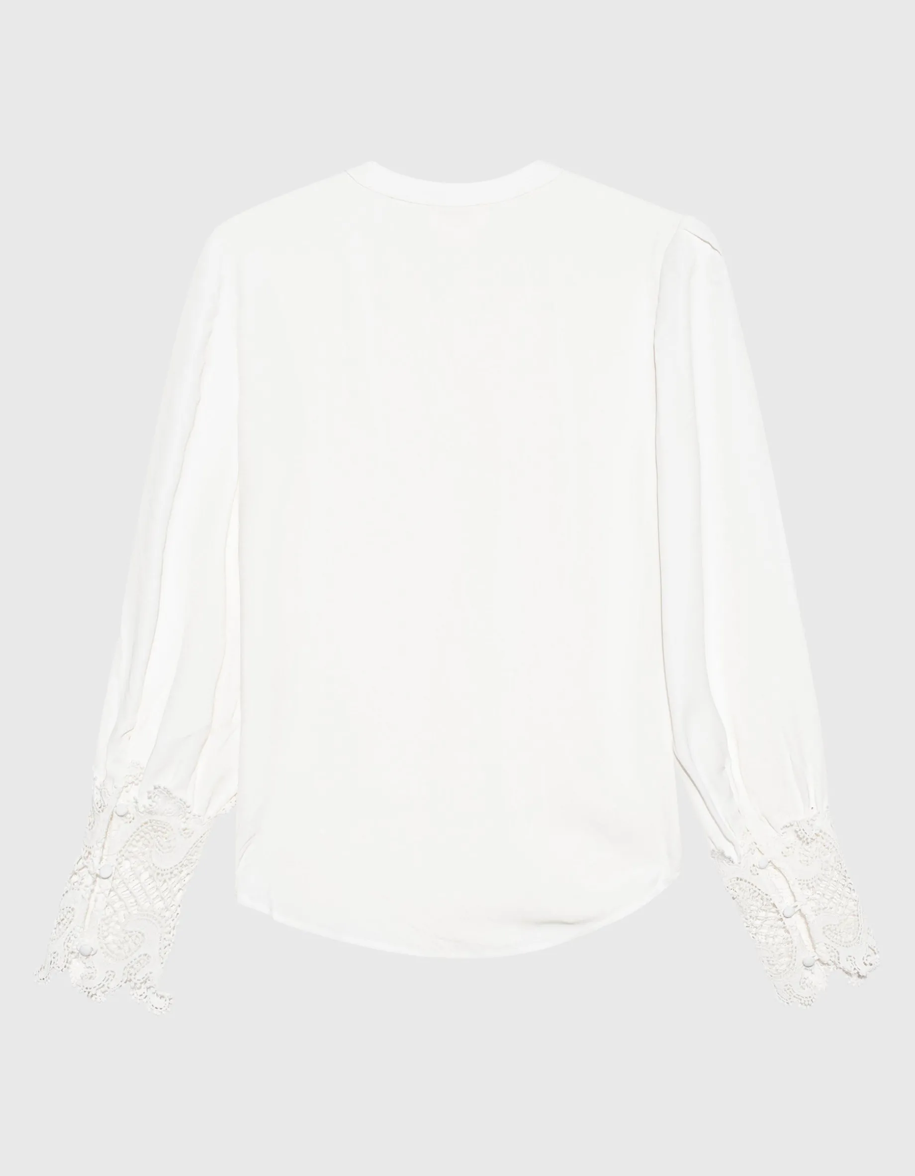Bluse mit Spitzen-Details