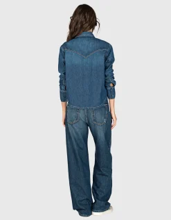 Boxy-Cut Jeanshemd Norah