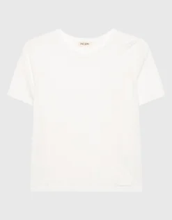 Boxy-Cut Strick T-Shirt