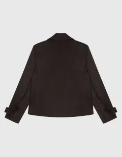 Caban-Wolljacke Ornella mit goldfarbenen Knöpfen