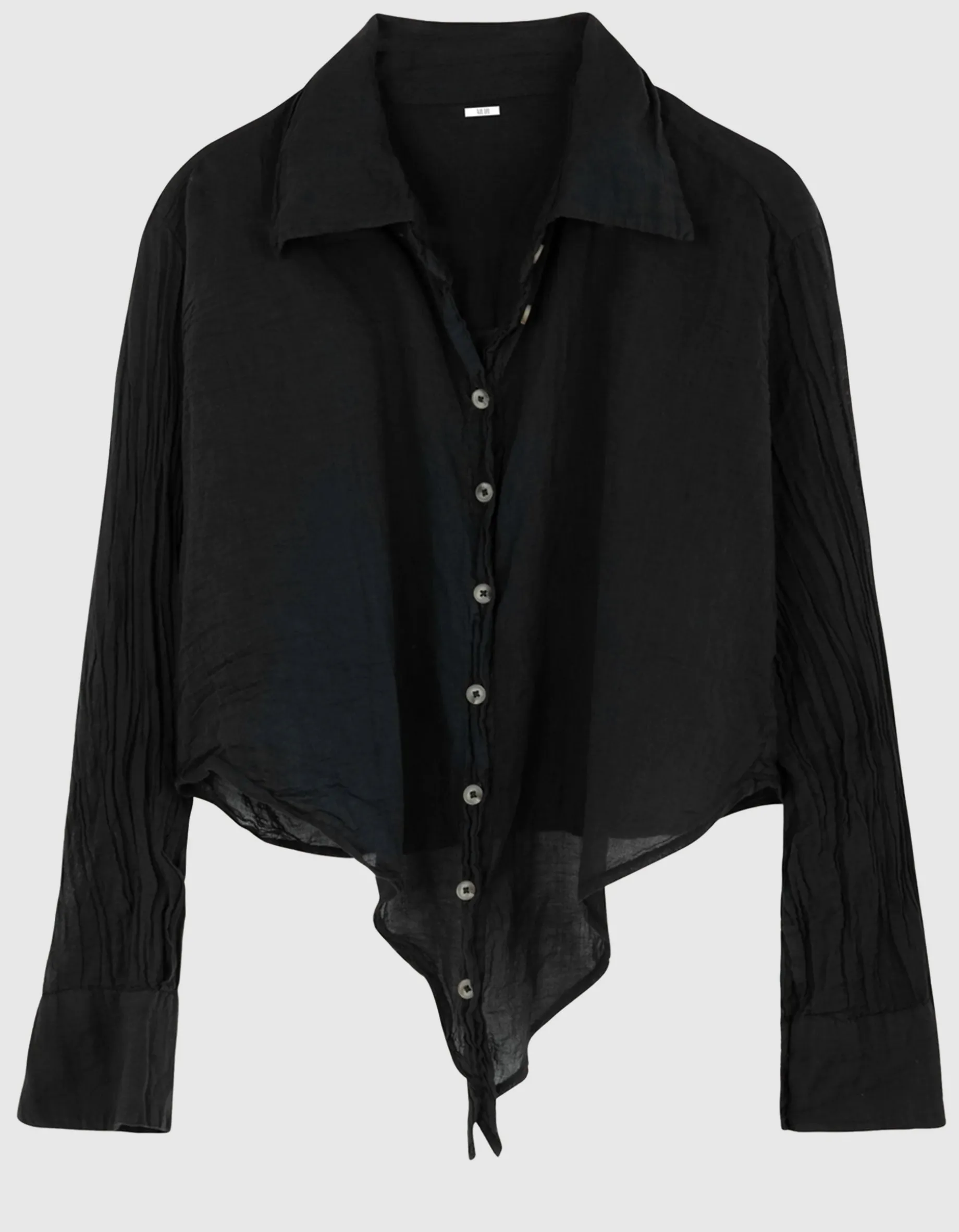 Crop-Bluse mit Binde-Detail