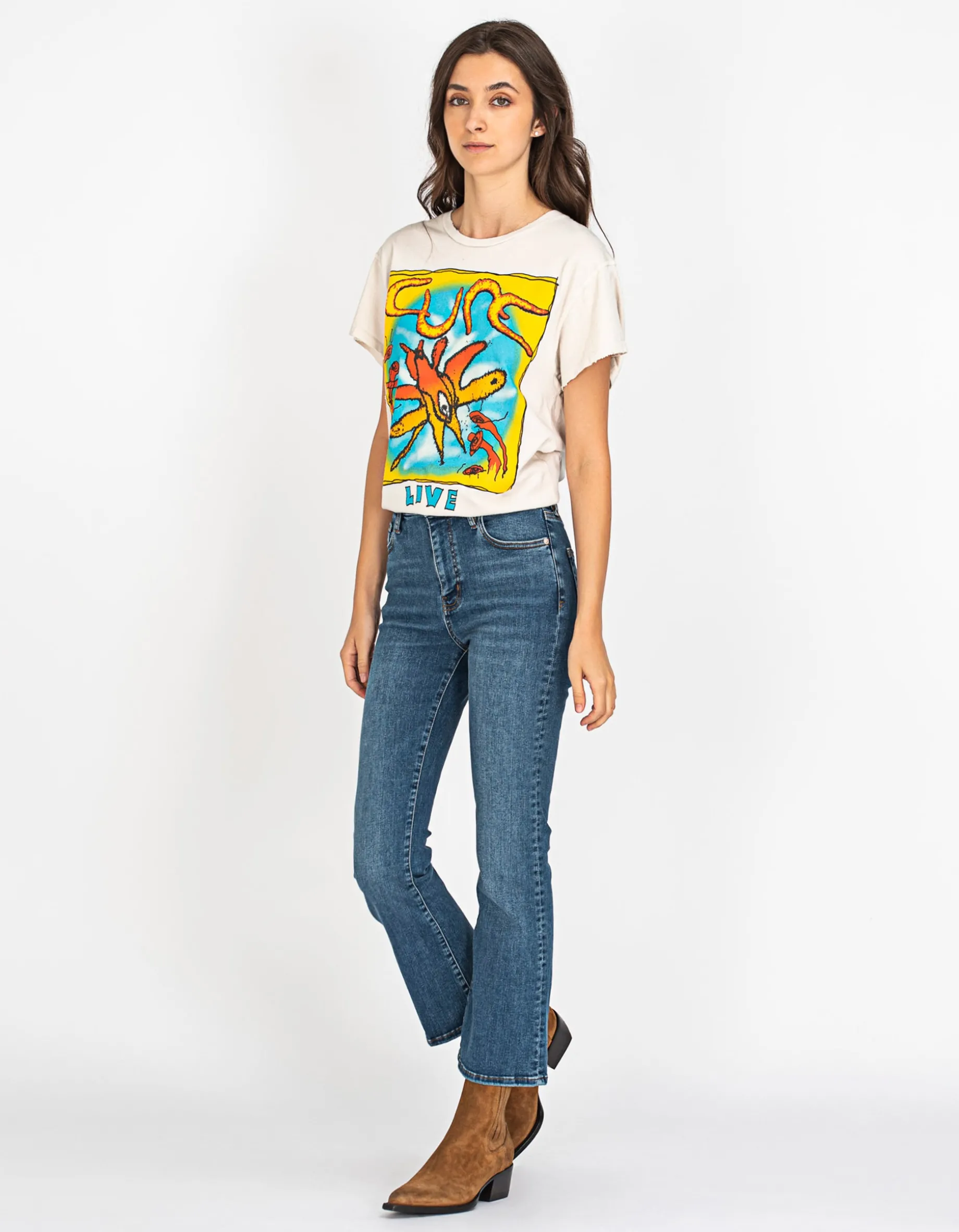 Cropped Bootcut Jeans