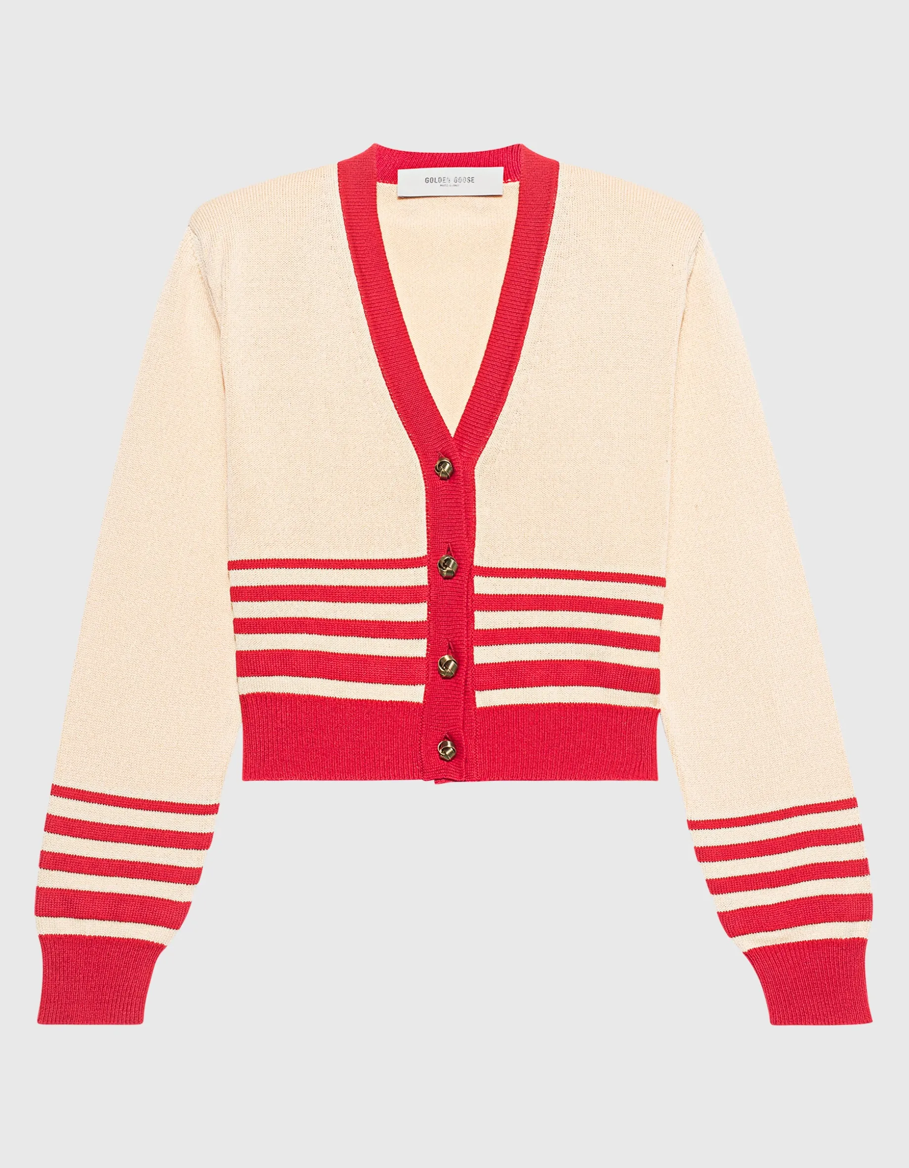 Cropped Cardigan Nico mit Schulterpolstern