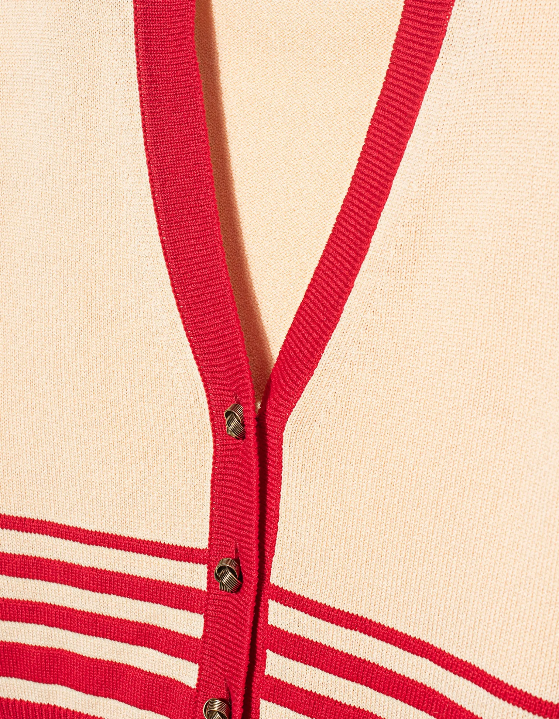 Cropped Cardigan Nico mit Schulterpolstern