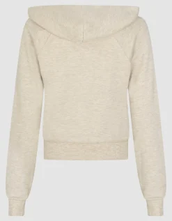 Cropped Hoodie mit Logo-Stickerei