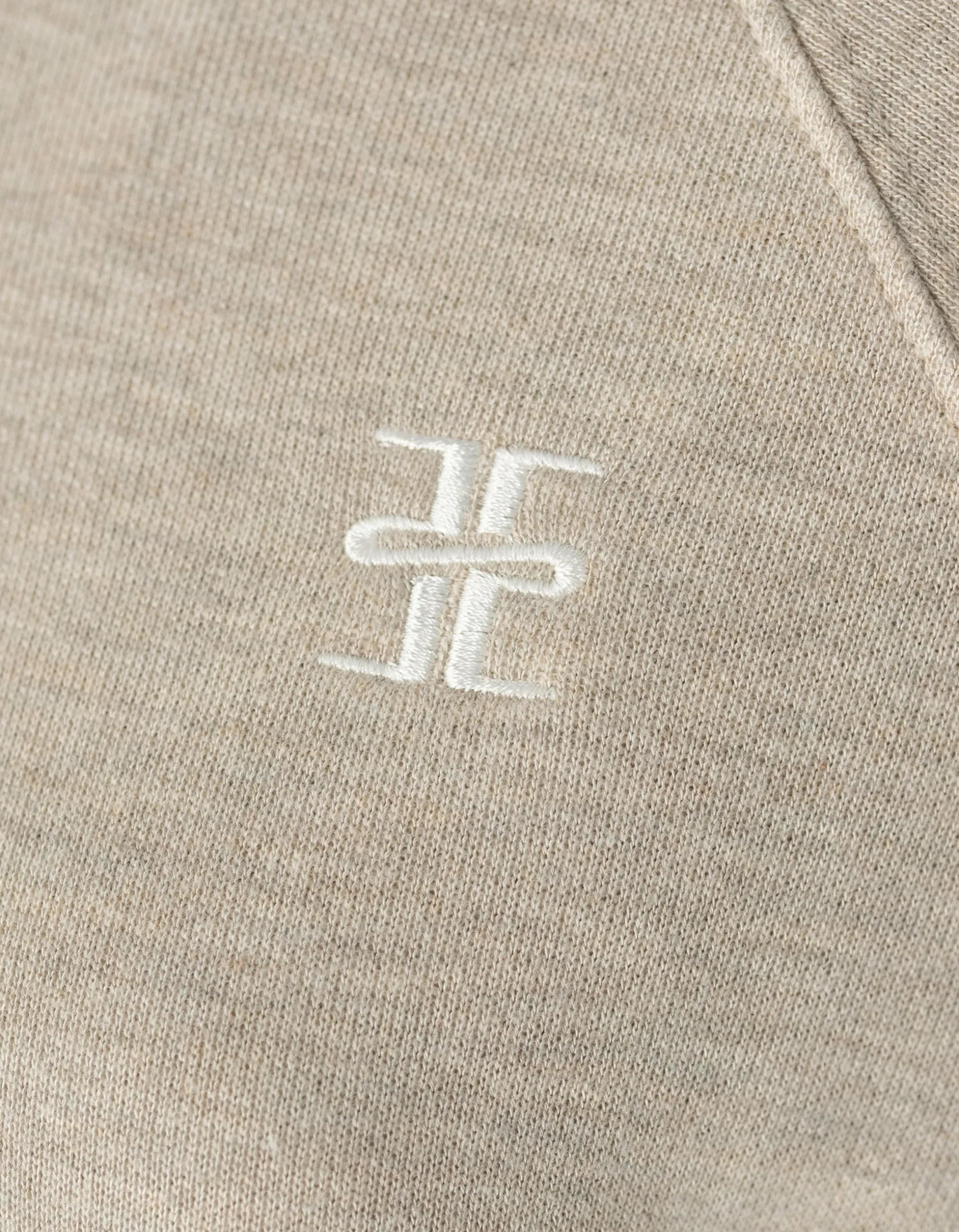 Cropped Hoodie mit Logo-Stickerei